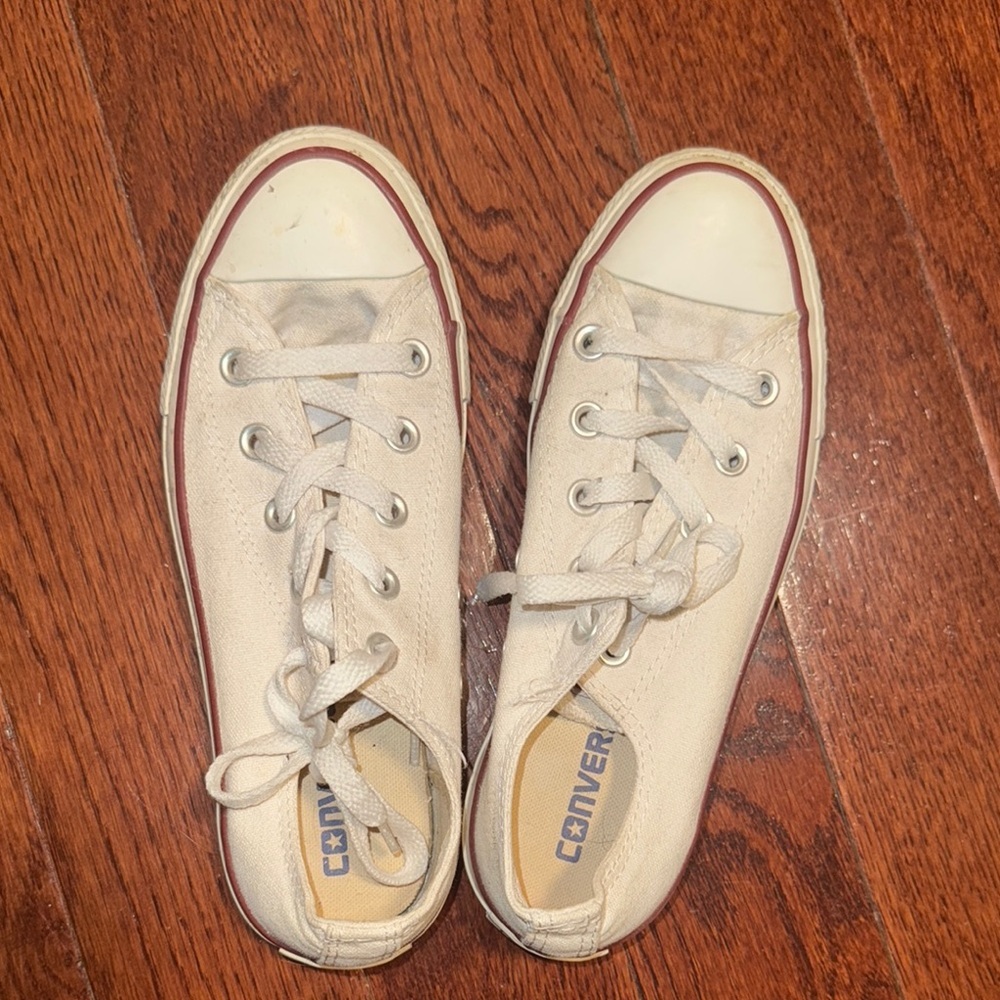 Converse Off-White Canvas Sneakers